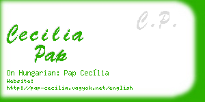 cecilia pap business card